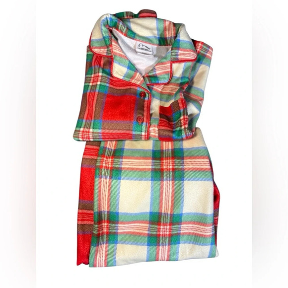 Art Class Girls Plaid Pajamas Size 6/7. Long Sleeve Snuggly Soft Snug Fit PJ Set - Picture 4 of 4